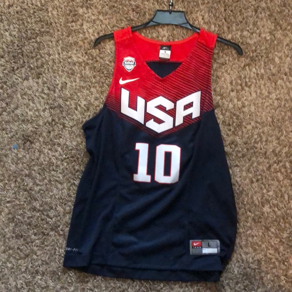 USA kyrie Irving large b-ball Jersey